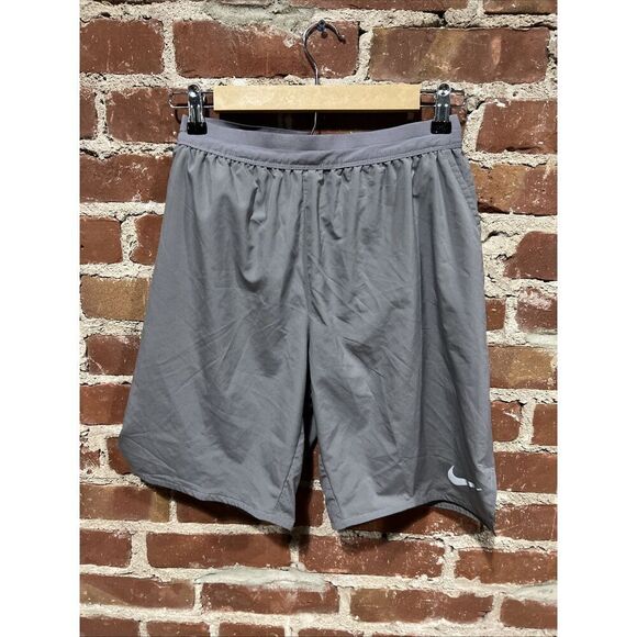 Nike Men’s Flex Stride 9” Brief Lined Running Shorts CD8329 Gray Small - Picture 1 of 5